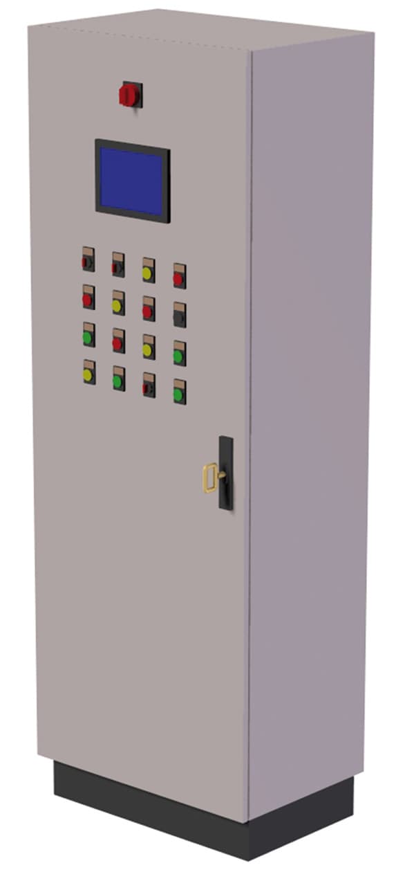 CONTROL PANEL WITH PLC